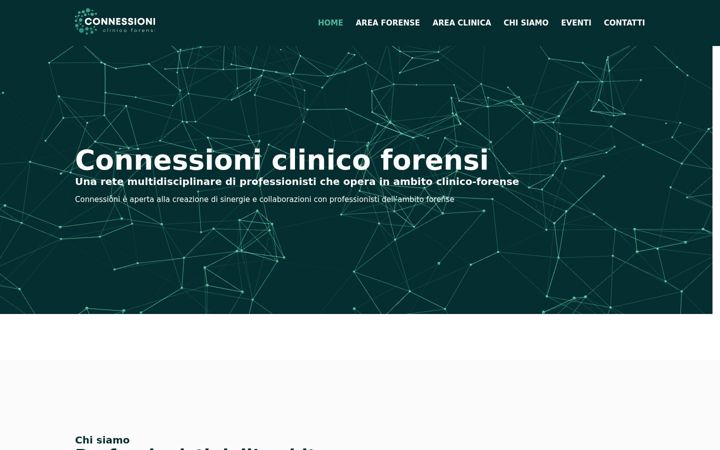 Screenshot of connessioniclinicoforensi.it