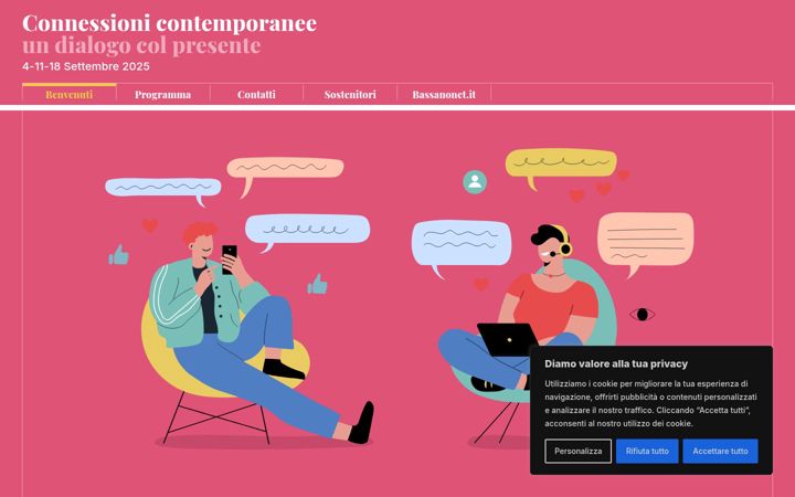 Screenshot of connessionicontemporanee.it