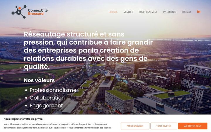 Screenshot of connexcitebrossard.com