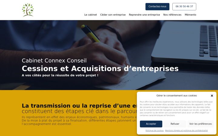 Zrzut ekranu connexconseil.fr