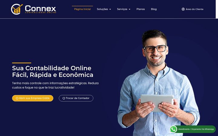 Screenshot of connexcontabilidade.com.br