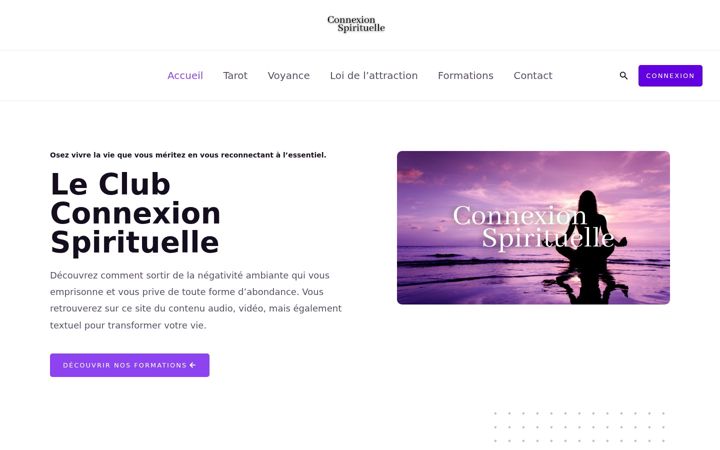 Screenshot of connexion-spirituelle.com
