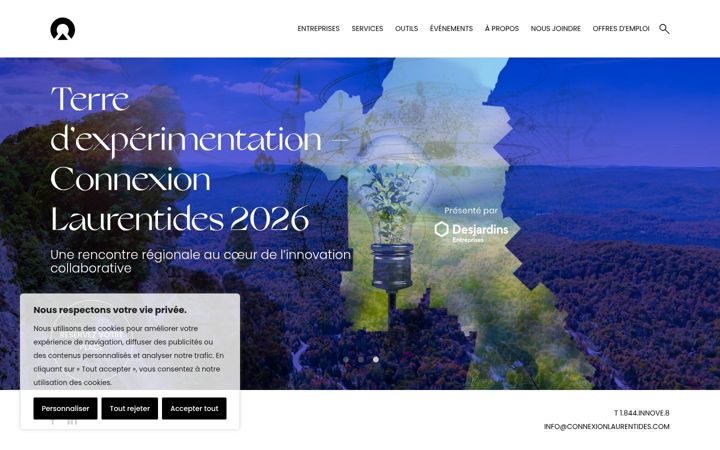 Screenshot of connexionlaurentides.com