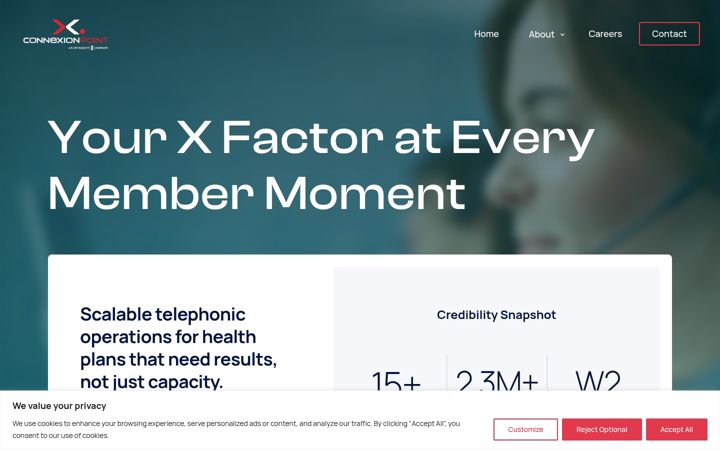 Screenshot of connexionpoint.com