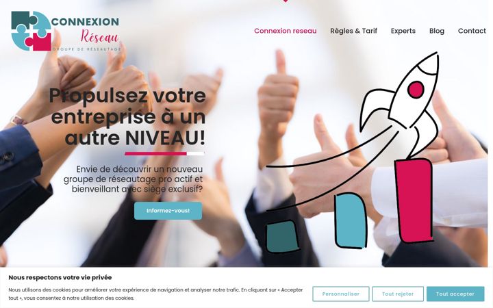 Screenshot of connexionreseau.com
