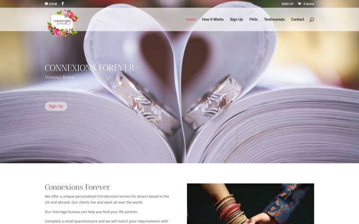 Screenshot of connexionsforever.com