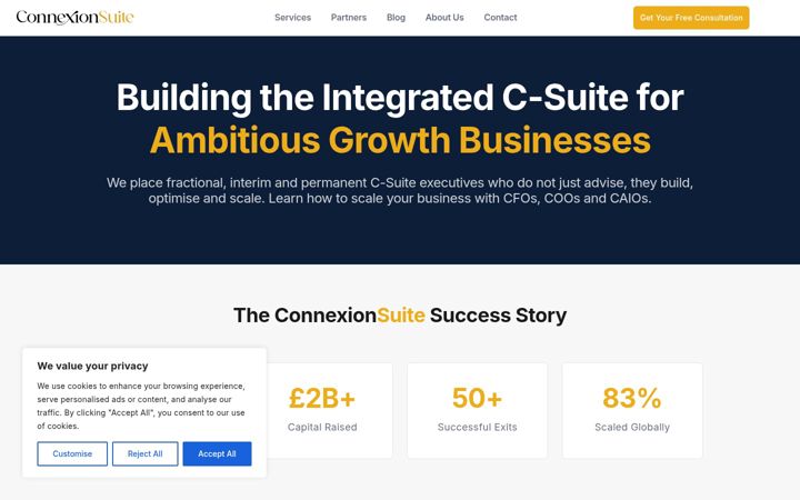 Screenshot of connexionsuite.com
