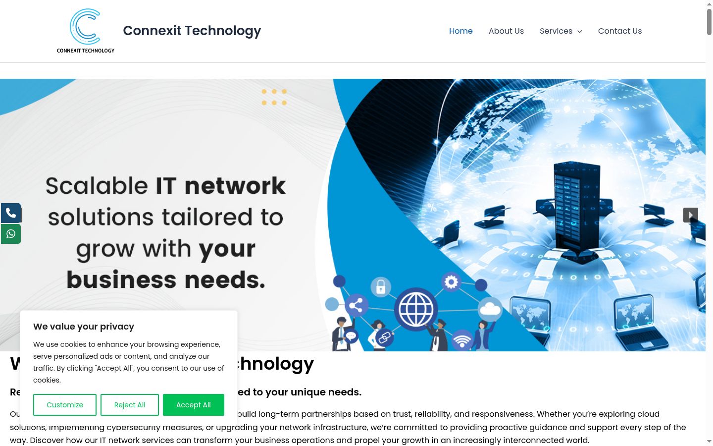 Screenshot tal-banner tal-kunsens muri qabel kwalunkwe interazzjoni