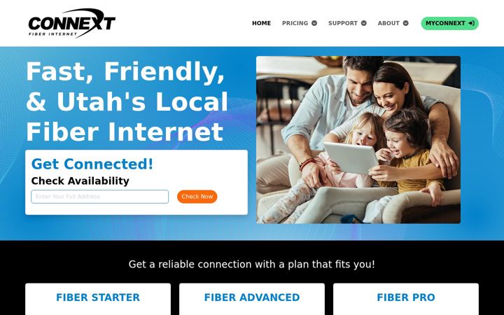 Screenshot of connextbroadband.com