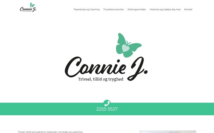 Screenshot of connie-j.dk