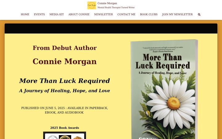Screenshot of conniemorganwriter.com