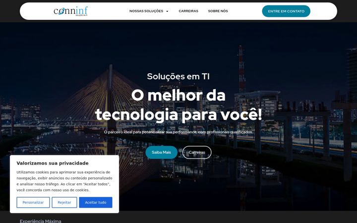 Captură de ecran a conninf.com.br