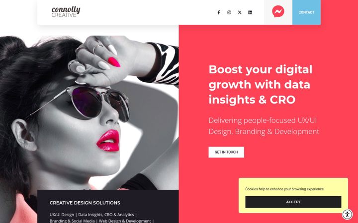 Screenshot of connollycreative.co.uk