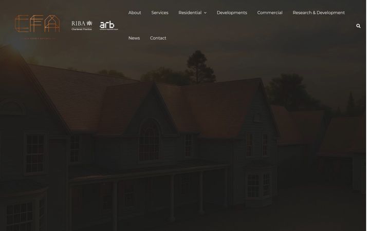Screenshot of connorferrisarchitects.co.uk