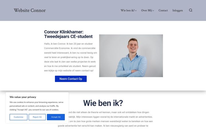 Screenshot of connorklinkhamer.com