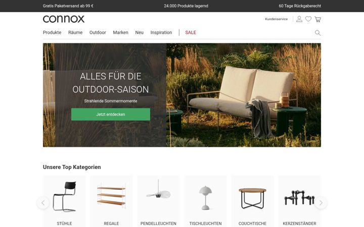 Screenshot of connox.at