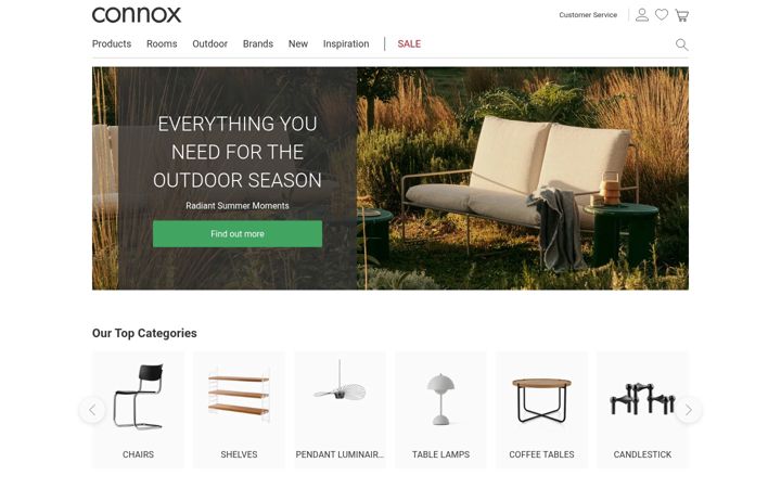 Screenshot of connox.dk