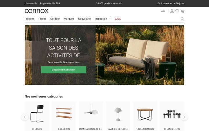 Screenshot of connox.fr