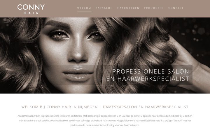 Screenshot of conny-hair.nl