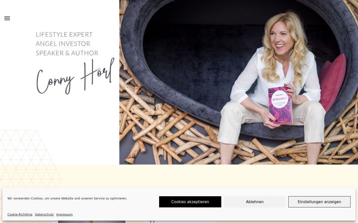 Screenshot of conny-hoerl.at
