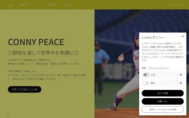 Screenshot of conny-peace.com
