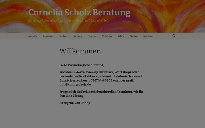 Screenshot of connyscholz.de