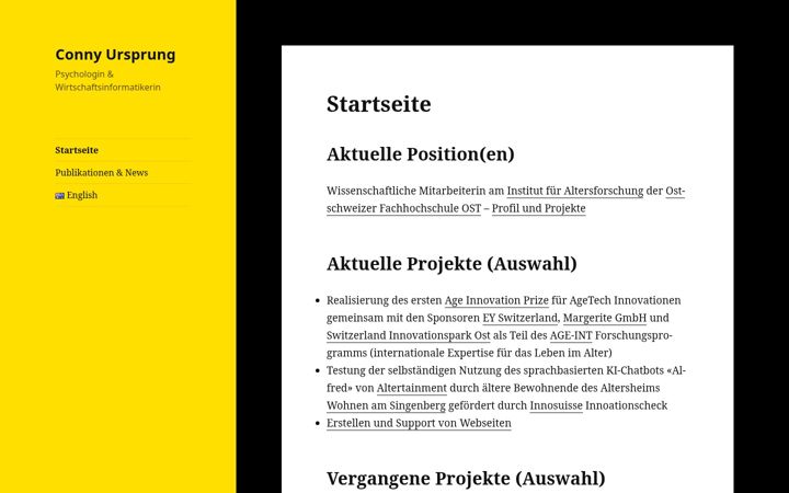 Screenshot of connyursprung.ch