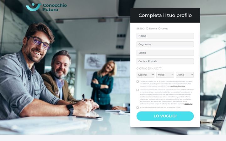 Screenshot of conocchioalfuturo.it