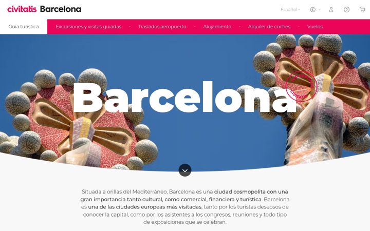 Screenshot of conocerbarcelona.com