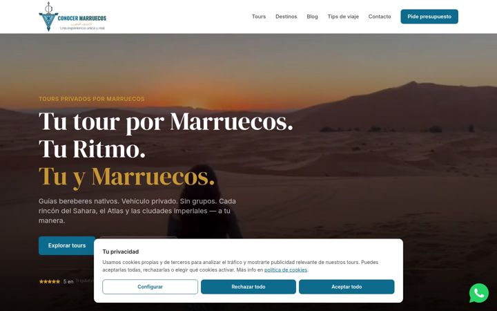 Screenshot of conocermarruecos.net