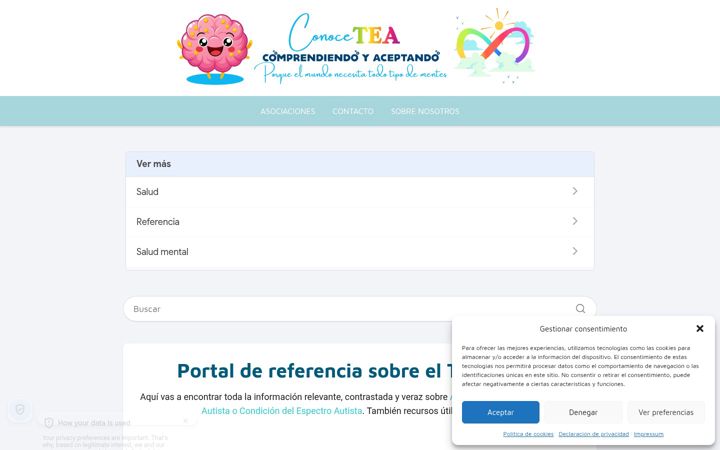 Screenshot of conocetea.es
