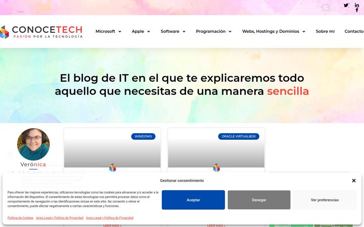 Screenshot of conocetech.es