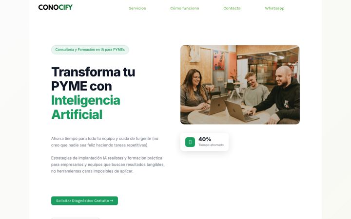Screenshot of conocify.com