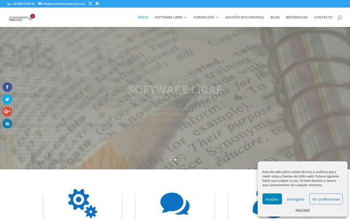 Screenshot of conocimientopractico.es