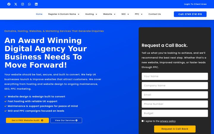 Screenshot of conorbradley.co.uk