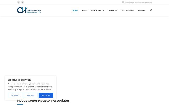 Ekrānuzņēmums no conorhoustonassociates.co.uk