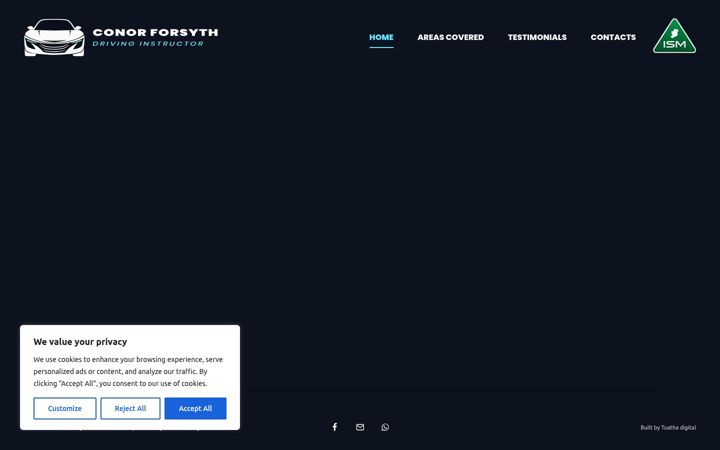 Screenshot of conorsdrivingschool.com