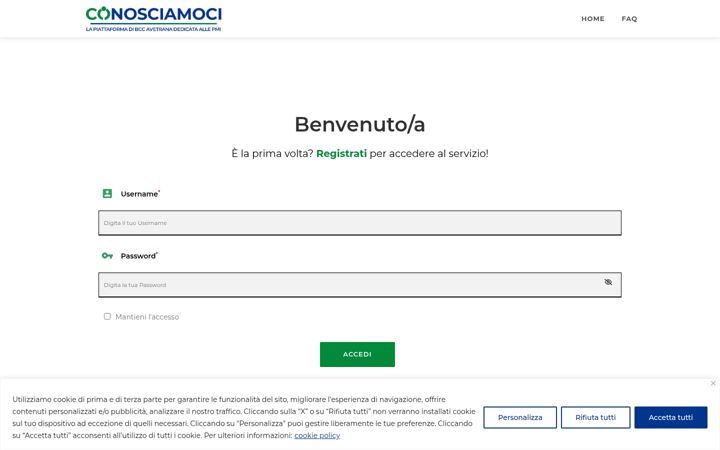 Screenshot of conosciamoci-bccavetrana.it