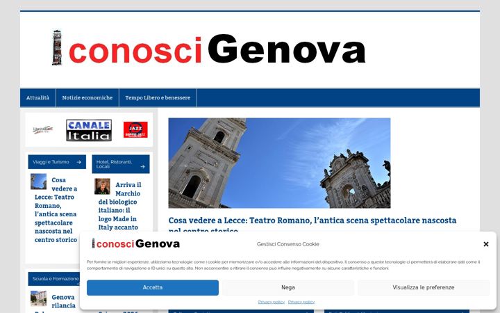 Ekrano kopija conoscigenova.it