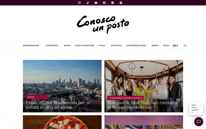 Screenshot of conoscounposto.com