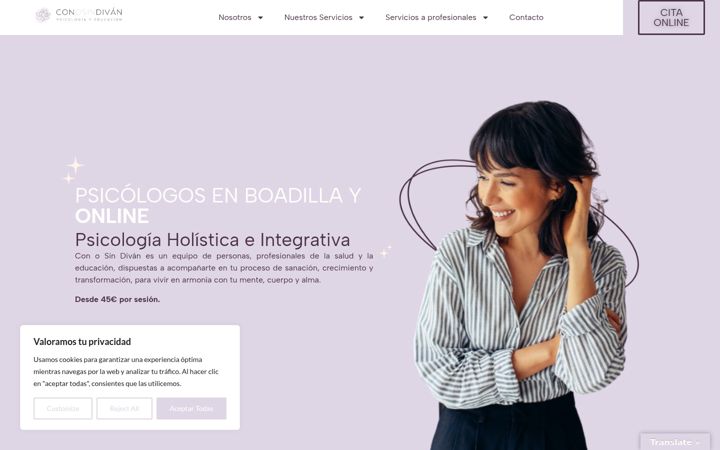 Screenshot of conosindivan.com