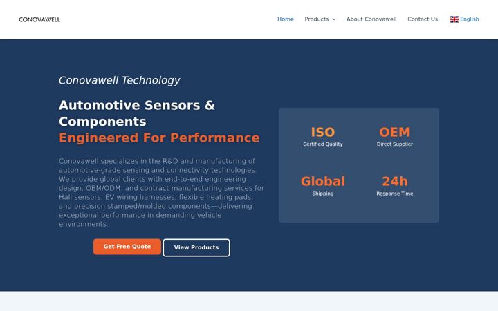 Screenshot of conovawell.com