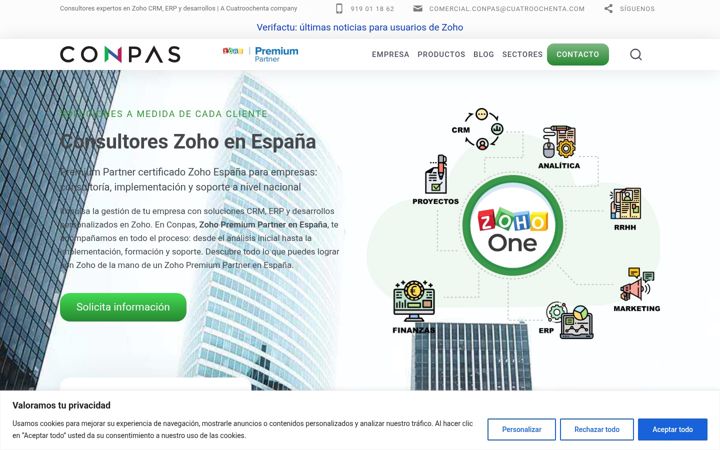 Screenshot of conpas.net