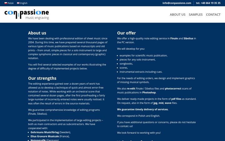 Screenshot of conpassione.com