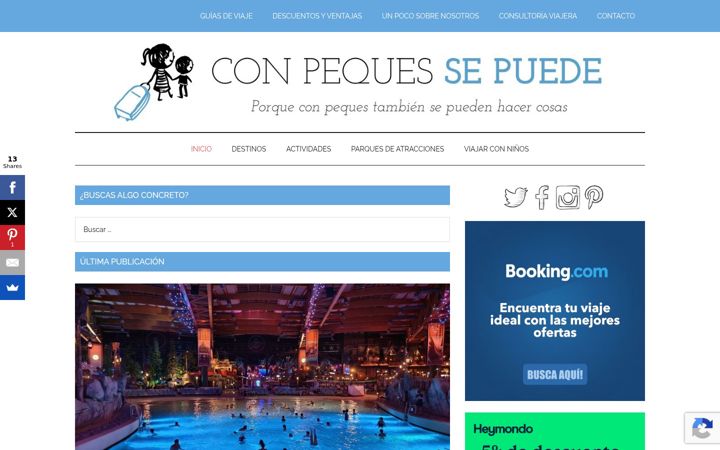 Screenshot of conpequessepuede.com