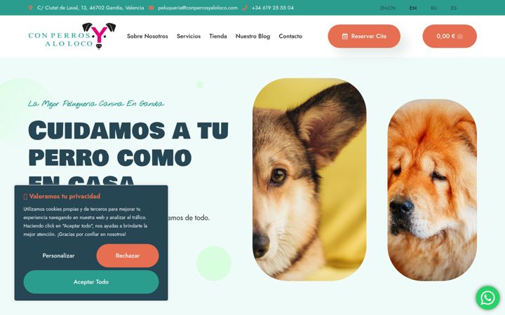 Screenshot of conperrosyaloloco.com
