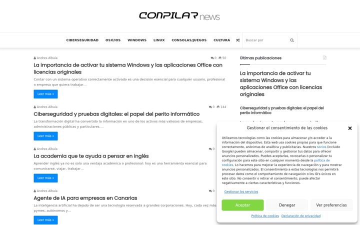 Screenshot of conpilar.es