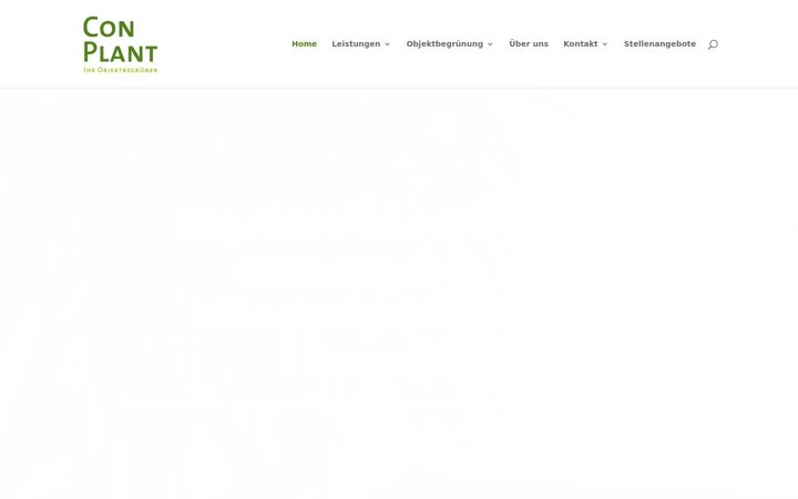 Screenshot of conplant.de