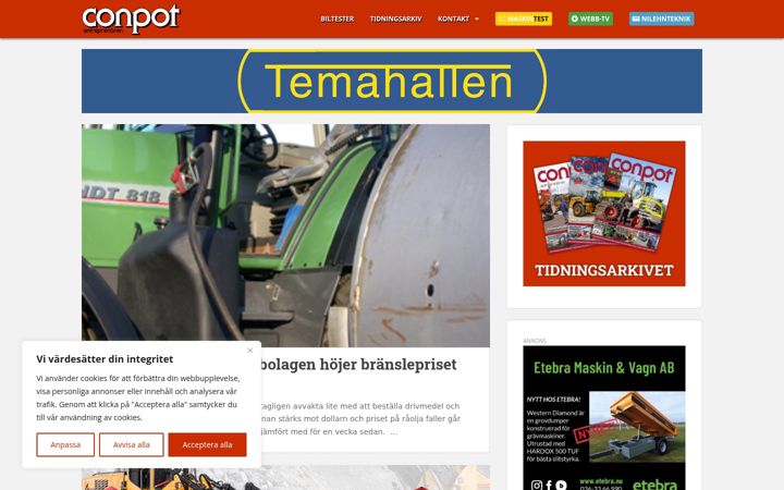 Screenshot of conpot.se