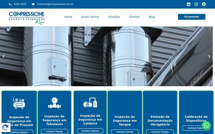 Screenshot of conpressione.com.br
